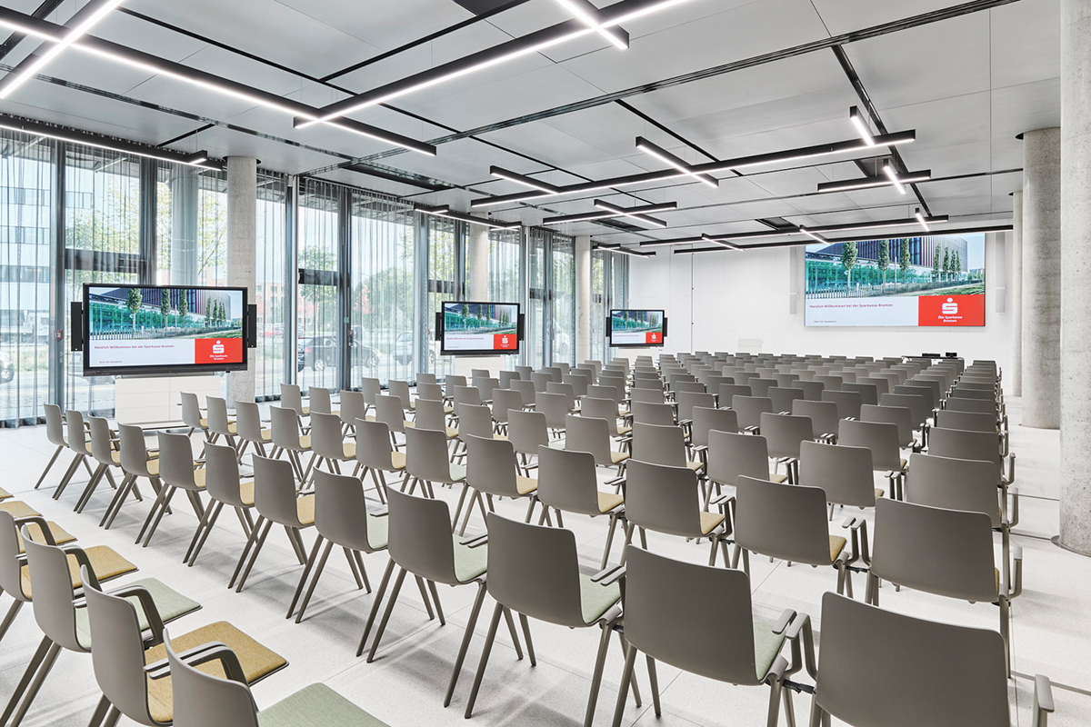 Mediasystem installiert Konferenz- und Medientechnik im Hauptsitz der Sparkasse Bremen